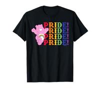 Care Bears Stacked Pride Rainbow Cheer Bear T-Shirt