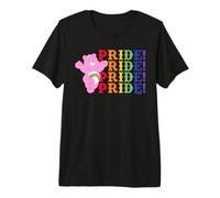 Care Bears Stacked Pride Rainbow Cheer Bear T-Shirt Haut de Gamme