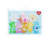 Care Bears Super Stationery Set de papeterie | Carnet d'exercices A5, notes adhésives en forme, crayon, stylo à bille, gomme et surligneur | Cadeaux d'ours de soins | Ensemble de papeterie pour