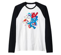 Care Bears: Unlock The Magic 4th of July Group Stars Manche Raglan
