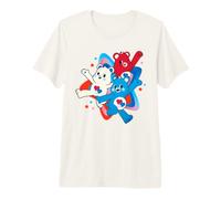 Care Bears: Unlock The Magic 4th of July Group Stars T-Shirt Haut de Gamme