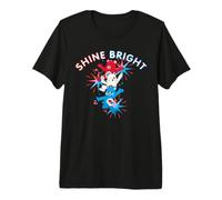 Care Bears: Unlock The Magic 4th of July Shine Bright Sparks T-Shirt Haut de Gamme