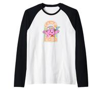 Care Bears: Unlock The Magic Cheer Bear Close-Up All-Star Manche Raglan