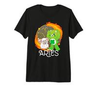 Care Bears: Unlock The Magic Zodiac Aries with Good Luck T-Shirt Haut de Gamme