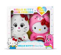 Care Bears x Hello Kitty Peluche Cheer Bear & Hello Kitty 2 Pack 25cm Officiel