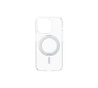 CARE by - Coque de protection pour téléphone portable - compatibilité avec MagSafe - plastique recyclé - transparent, argent - pour Apple iPhone 15