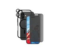 Pack de Protection pour Apple iPhone 16 Série Flagship 3-en-1 Privacy Panzer Glass Noir transparent