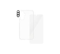 CARE by - Pack de protection 3 en 1 - boîtier de protection coque de protection pour téléphone portable - robuste - vaisseau amiral - polyéthylène