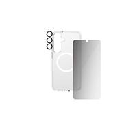 CARE by - Pack de protection 3 en 1 - coque de protection pour téléphone portable - vaisseau amiral - 100 % de polycarbonate recyclé, polyuréthane