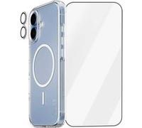 CARE by PanzerGlass - 3-in-1 Protection Explorer Bundle - coque de protection pour téléphone portable - compatibilité avec MagSafe - polycarbonate, polyuréthanne thermoplastique (TPU) - clair - pour A