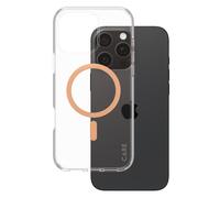CARE by PanzerGlass CARE by PanzerGlass Coque Urban Combat MagSafe iPhone 16 Pro Max Transparent / Peach