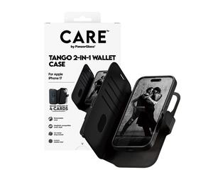 CARE by PanzerGlass CARE by PanzerGlass Étui de télephone portefeuille Tango 2 en 1 avec MagSafe pour iPhone 17 Black Noir