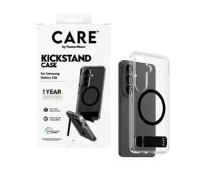 CARE by PanzerGlass CARE by PanzerGlass Urban Explorer coque arrière MagSafe Transparente avec Kickstand Samsung Galaxy S26 Transparent Transparent