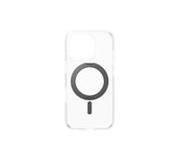 CARE by PanzerGlass - Coque de protection pour téléphone portable - compatibilité avec MagSafe - plastique recyclé - transparent, noir - pour Apple