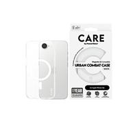 PanzerGlass Coque transparente Urban Combat pour iPhone 16e avec MagSafe blanc