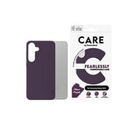 CARE by PanzerGlass - Coque de protection pour téléphone portable - vaisseau amiral - polyuréthane thermoplastique (TPU) 100 % recyclé - Violet prune