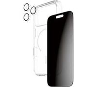 CARE by PanzerGlass - Ensemble de protection de la vie privée 3-en-1 - coque de protection pour téléphone portable - compatibilité avec MagSafe - polycarbonate, polyuréthanne thermoplastique (TPU) - p