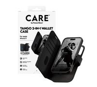 CARE by PanzerGlass Étui de télephone portefeuille Tango 2 en 1 avec MagSafe iPhone 17 Noir