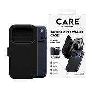 CARE by PanzerGlass CARE by PanzerGlass Étui de télephone portefeuille Tango 2 en 1 avec MagSafe pour iPhone 17 Pro Black Noir