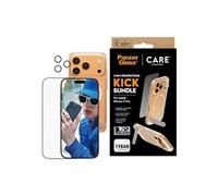 PanzerGlass CARE iPhone 17 Pro : Protection écran verre trempé, Film PET & Silicone, Résistance Chocs/Rayures, Installation facile, Dimensions 145.75x67.64x0.71mm