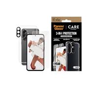 CARE by PanzerGlass - Pack de protection 3 en 1 - boîtier de protection coque de protection pour téléphone portable - robuste - vaisseau amiral -