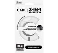 CARE by PanzerGlass - Pack de protection 3 en 1 - coque de protection pour téléphone portable - compatibilité avec MagSafe - plastique recyclé - pour Apple iPhone 16 Pro iPhone G