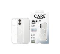 CARE by PanzerGlass Star Lit - Coque de protection pour téléphone portable - compatibilité avec MagSafe - blanc, clair - pour Apple iPhone 17