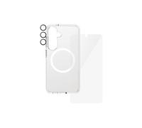 CARE by PanzerGlass Urban Combat - Coque de protection pour téléphone portable - 3 en 1 - compatibilité avec MagSafe - plastique - transparent, blanc