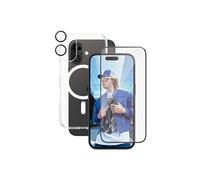 CARE by PanzerGlass Urban Combat - Coque de protection pour téléphone portable - 3 en 1 - compatibilité avec MagSafe - plastique - transparent, blanc