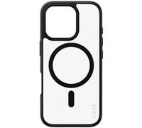 CARE by PanzerGlass Urban Combat - Coque de protection pour téléphone portable - cadre noir - compatibilité avec MagSafe - plastique recyclé - transparent, noir - pour Apple iPhone 16 Pro G