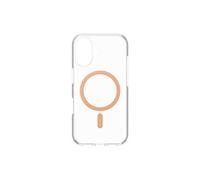 CARE by Urban Combat - Coque de protection pour téléphone portable - compatibilité avec MagSafe - plastique recyclé - transparent, pêche - pour Apple