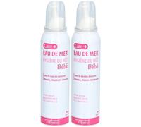 CARE+ Eau de mer Hygiène du nez Bébé Gouttes Nasales 2x125 ml