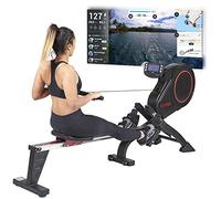 CARE FITNESS - Rameur d'Appartement - Jet 600-2 Care Connect - Rameur Pliable, Stable et Confortable et Robuste - Resistance magnétique - 23 programmes - Ecran LCD 10 fontions