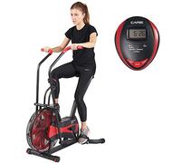 CARE FITNESS - Vélo CA-700 - Air Bike - Vélo d'Appartement Avec Résistance à Air - 6 Programmes d'Entraînement - Elliptique 2 en 1 - 6 Fonctions de Suivi d'Effort - Écran LCD Noir