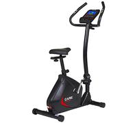 CARE FITNESS - Vélo d'appartement - SPORTER 21 programmes - Vélo d'appartement ultra performant - Écran LCD 6 fonctions + Capteurs tactiles de pulsations cardiaques + Siège réglable - 50528