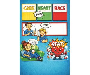 CARE, HEART, RACE: Because Nursing Is Cardio | Funny Nurse Life Notebook Gift | Mixed Grid + Ruled Pages | Checklist + Shift Recap + Handoff Notes | For RN Students & New Grads | 120 Pages | 6x9