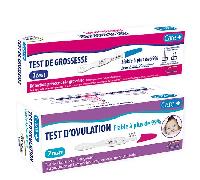 Care+ lot de 7 Tests d'ovulation + 1 Test de grossesse