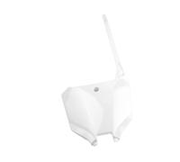 Caré Nage Boue pour CRF450 pour CRF450R 2022 Plaque D'immatriculation Avant Panneau Nom Carénage Pièces Motocross Plastique Accessoires Dirt Bike(White)