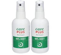 Care Plus® Spray anti-insectes DEET 40% 2x100 ml