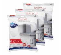 Care+Protect - Filtre Hotte - Universel - Découpé - Anti-graisse - Anti-odeur - Auto-extinguible - Taille 47x97 cm - Absorption 100 g/m² - x3