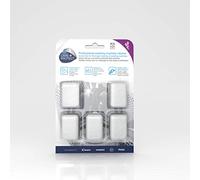 CARE+PROTECT Tablettes Désinfectantes pour l’Entretien du Lave-Linge, le Nettoyage du Filtre et du Tambour - Elimine la Saleté et les Mauvaises Odeurs - 5 Tablettes - Parfum Lavande