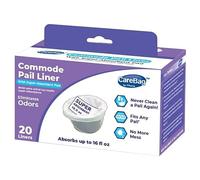 Carebag Protège seau de chaise percée avec tampon super-absorbant (paquet de 20 sacs)