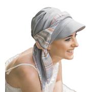 CAREBELL Casquette oncologique/Modèle Amalfi/Design Méditerranéen Perle/Chimiothérapie et Alopécie/Tissu en Bambou/Confortable et Respirant/Perte de Cheveux