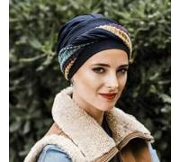 Carebell Elegance Hippie Turban Chapeau Oncologique Bamboo Chemiothérapie Alopécie, Marine, Taille unique