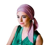 CAREBELL Smooth Turban Bonnet oncologique en bambou pour chimiothérapie alopécie (Rose Palo)