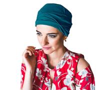 CAREBELL Turban oncologique et pour alopécie MAR dans différentes nuances · Tissu en bambou bio headwear, Ocean, Taille Unique