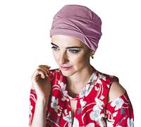 CAREBELL Turban oncologique/Modèle Mar/Plusieurs Tonalités/Tissu en bambou/Idéal Peaux Sensibles/Chimiothérapie et Alopécie/Fabriqué à la main en Espagne/Confortable et Respirant, Rose pâle 13, Taille