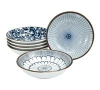 CAREDGO Set de 6 Bols à Tremper en Céramique, Bols à Tapas et Sauce Soja 10.3cm pour Snacks et Aperitif