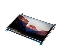 Caredy Écran d’Affichage, Petit écran LCD Portable 7 Pouces HDMI HDMI 1024x600 Ultra HD Écran d’Affichage capacitif Support de contrôle de rétroéclairage