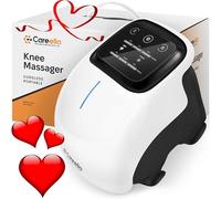 Careella Masseur de genou sans fil - Chauffant, rechargeable, réglable avec vibration intelligente et lumière douce - Appareil de confort sans fil pour genoux et articulations - Équipement de